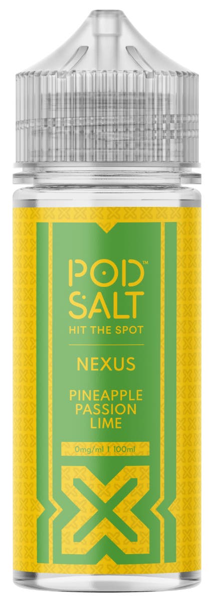 Pod Salt Nexus Pineapple Passion Lime 100ml Shortfill E-Liquid
