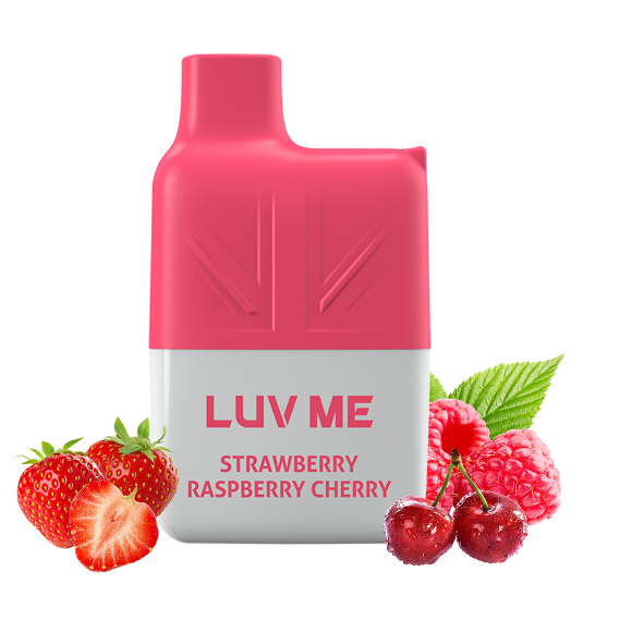 LUV ME SG600 Mesh Coil Disposable Vape 600 Puffs Strawberry Raspberry Cherry