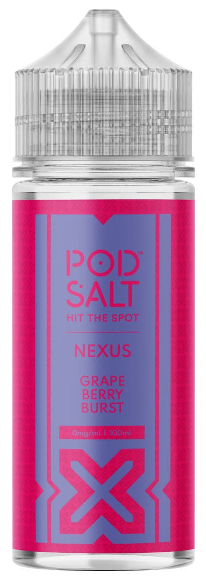 Pod Salt Nexus Grape Berry Burst 100ml Shortfill E-Liquid