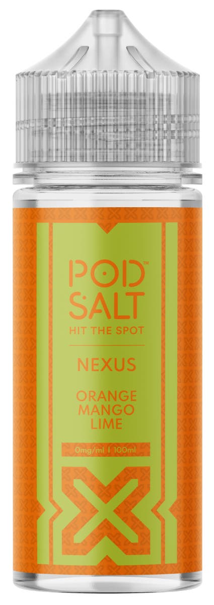 Pod Salt Nexus Orange Mango Lime 100ml Shortfill E-Liquid