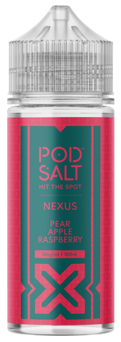 Pod Salt Nexus Pear Apple Raspberry 100ml Shortfill E-Liquid