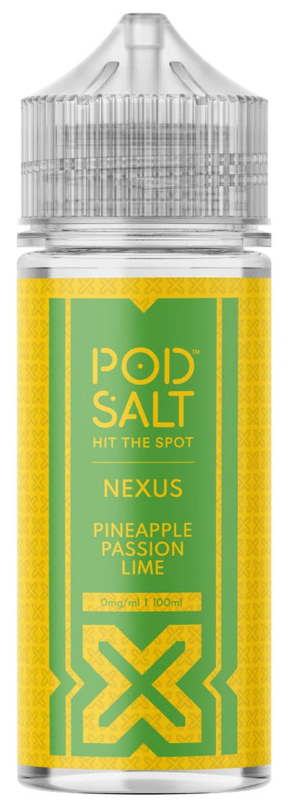 Pod Salt Nexus Pineapple Passion Lime 100ml Shortfill E-Liquid