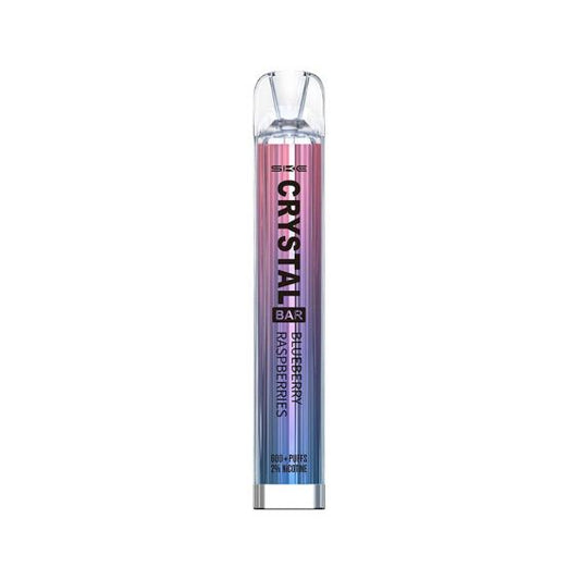 Crystal Bar 600 Blueberry Raspberries Disposable Vape 20mg