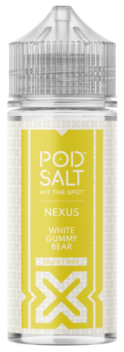 Pod Salt Nexus White Gummy Bear 100ml Shortfill E-Liquid